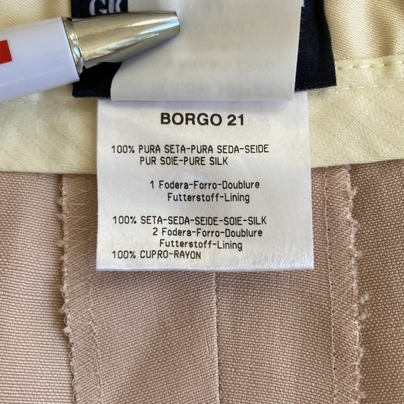 Vintage Giorgio Armani Classico Black Label Borgo 21 Blush Pink Trousers… - Picture 8 of 12
